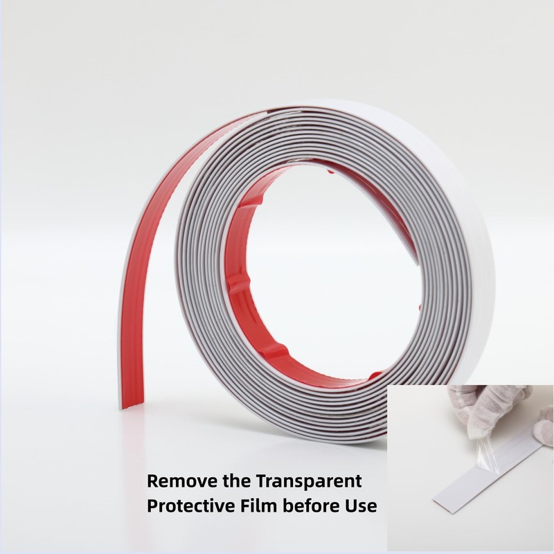 Matte White Molding Trim Peel and Stick, Flexible Mirror Border