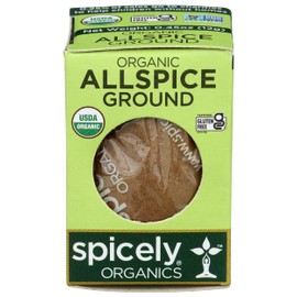 Spicely Organic Allspice Powder 0.45 Ounce ecoBox Certified Gluten-Free