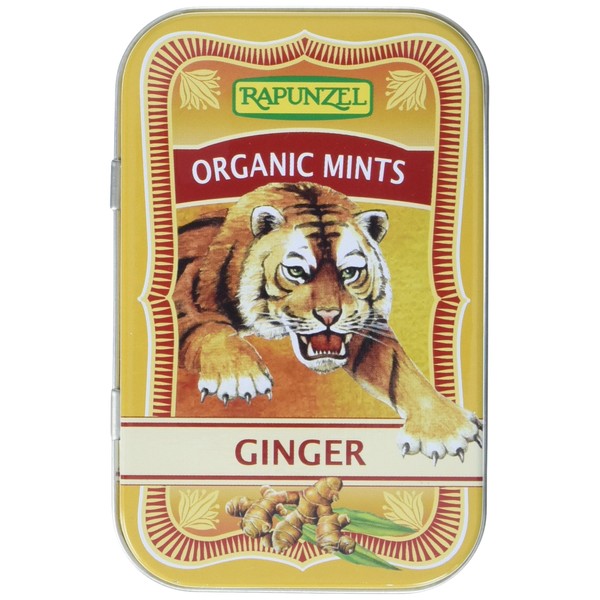 Rapunzel Organic Mints Ginger HIH Pack of 4 (4 x 50 g) - Organic
