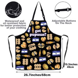 G2TUP Pupusas Apron Pupusas Maker Gifts El Salvador Kitchen Apron Pupusas Lover Gift Salvadoran Food Apron (Pupusas CA)