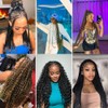 22 Inch Water Wave Human Hair Braiding Hair Human Braiding