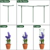 12Packs Plant Support Stake Half Round Plant Support, Stackable 3