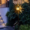 TAKE ME Sun Solar Lights Garden Outdoor Waterproof Metal Decorative