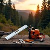 0.65mm/0.026in Silver Portable Chainsaw Depth Gauge File Guide Tool for