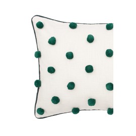 carol & frank Jungle Dot Oblong Tufted Throw Pillow 14" x 22" Green