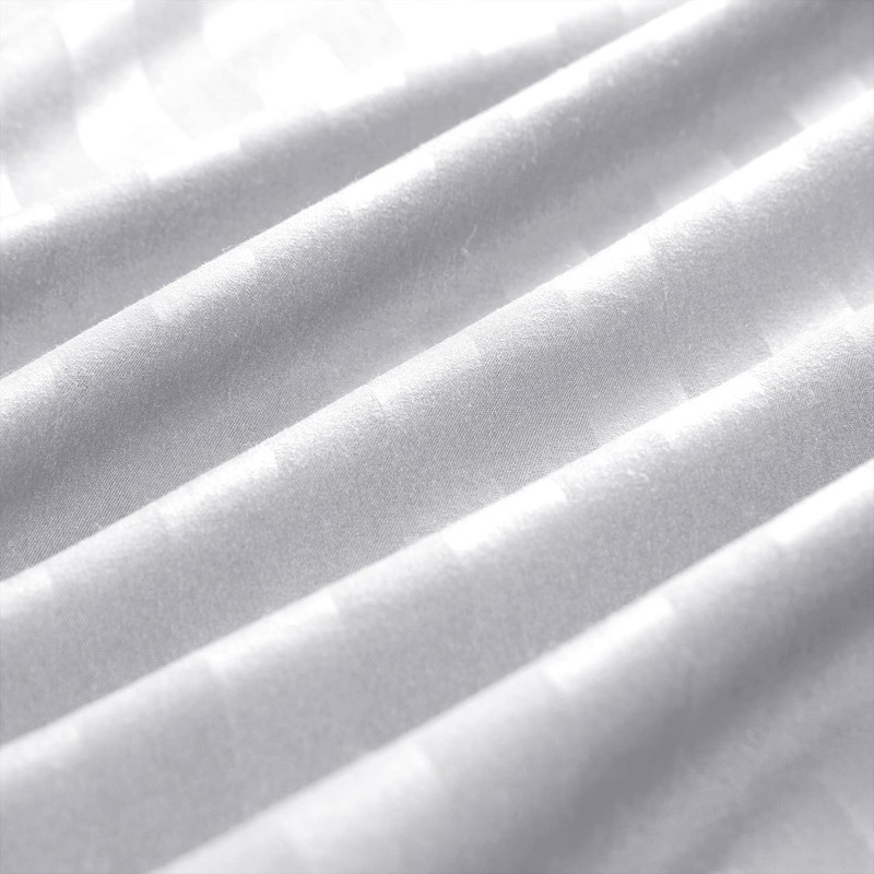 Yorkshire Bedding Single Duvet Cover Set Stripes Satin Hotel Quality
