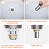 Fousenuk Sink Drain Fitting, Drain Valve for Sink and Washbasin,
