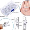 JIHUOO Pack of 50 Pins Drawing Pins with Clips for