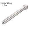 sourcing map M14x120mm Hex Bolts 304 Stainless Steel Hexagon Screw