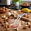 Stainless Steel Nutcracker, Multi-Function Kitchen Tool for Walnuts and Pistachios,
