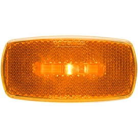 Optronics - MCL0032ABB - ONE LED MARK LIGHT OVAL BLK BSE AMBER - (Pack of 1)