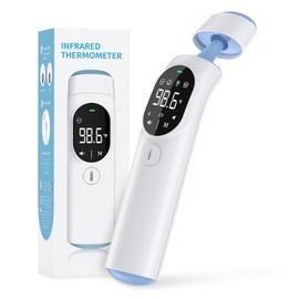 Medreign Infared Forehead, Ear & Object Thermometer - ExacTemp Stability Indicator for Professional Accuracy, Digital Display, Baby and Infant Friendly, Medical-Grade Accuracy