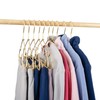 Koobay 12.5" Gold Metal Baby Clothes Clips Hanger Children Kids