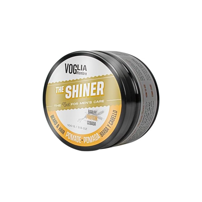 2 Pack Pomada brillante para peinar Barba, cabello y bigote.