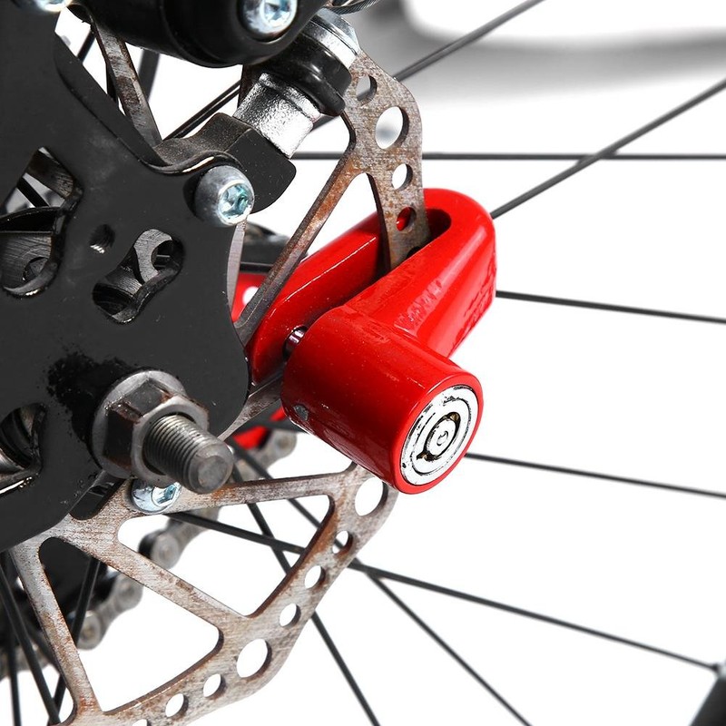Metal Brake Disc Lock with Plastic Frame and Key for