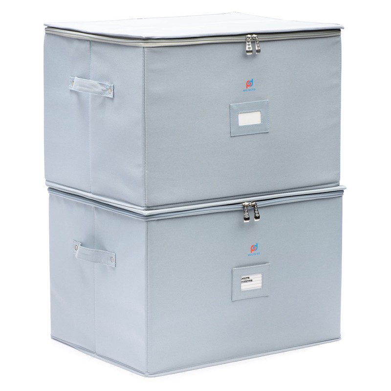 MOJECTO Extra Large Tall Hard Stemware Storage Box (20x15.5x13.2 In).