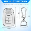 QBUC for Honda Key Fob Cover with Key Chain, for