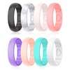 Silicone Ring Women - Heart [I Love U] Pattern Airflow
