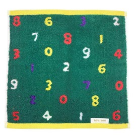 Marushin 6165018200 Mini Hand Towel, Handkerchief, SOU, SO-SU-U Five Row Wood, Made in Japan, Imabari, 100% Cotton