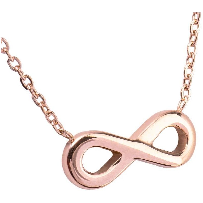 LuckyLy Set Joyería para Mujer Acero Inoxidable Baño Oro Rosa