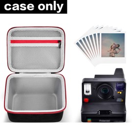 Funda de transporte portátil compatible con Polaroid Now de 2ª generación I-Type/para ahora/para ahora/para OneStep 2 VF/para OneStep+ cámara de película instantánea con bolsillo de malla