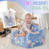 Thick Comfy Toddler Chair and Couch for Kids,2-in-1 Soft Plush