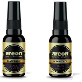 AREON Black Force Car Air Fresheners Spray Black Fougere, Pack of 2