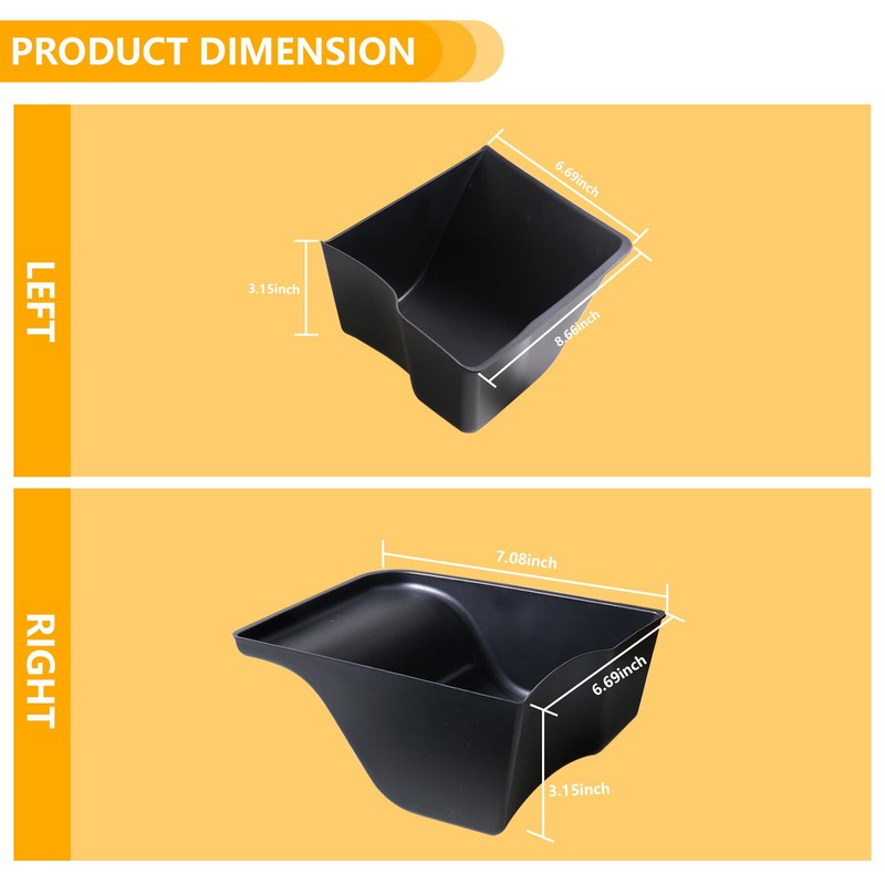 RERPRO RBR Wheel Well Storage Bin Trunk Organizer Box Compatible