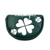 Golf Headcover Putter Cover Mallet Magnetic Closure Center Shaft Clover