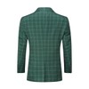 Mens 3-Piece Plaid Suit Set Modern Fit Jacket Tux Blazer