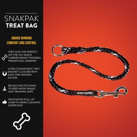 EzyDog Standard 24-Inch Rope Dog Leash Extension - Reflective Trim for Nighttime Safety - Add 2 for Walking 2 Dogs Tangle Free with Our Cujo Leashes (24”, Green Camo)