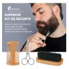 Kit Barba Cuidado Para Hombres Herramientas De Bigote 11pcs