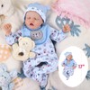 JIZHI Lifelike Reborn Baby Dolls - 17-Inch Baby Soft Body