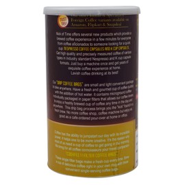 Nick of Time Traditional South Indian Chicory Filter Coffee Powder (55:45 Coffee Chicory Ratio) 100% Arabica AA Grade Dark Roast | Balanced Flavor & Aroma (500g|17.63 oz)