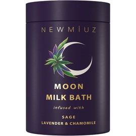 Cleansing Sage Moon Milk Bath Soak - Lavender Chamomile - Moisturize & Soften Skin Spiritual Stress Relief Gifts for Women Destress Luxury Spa Bath Salt Powder Birthday Perfect Stocking Stuffers
