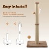 Peluomoz 36'' Tall Cat Scratching Post, Large Sisal Scratch Post