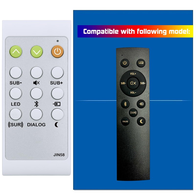 1067744 Replace Remote Control Fit for Klipsch Cinema 400 2.1