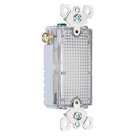 Legrand Pass & Seymour TMHWLLOUVCC Full Hallway Light for Use with Louvered Wall Plate, Clear (1 Count)