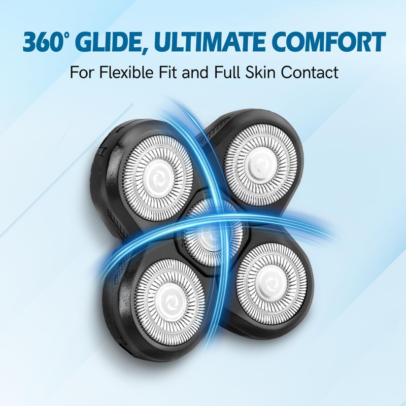 5 Pack Replacement Blades for Freebird Head Shaver | 5-Blade