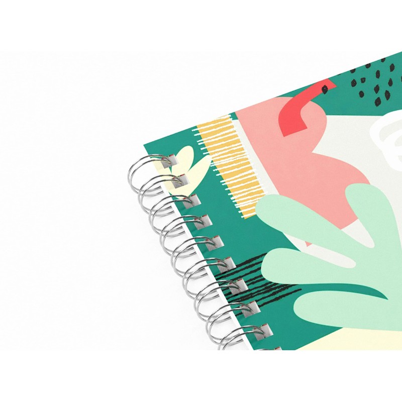 Silvine A5 Wirebound Notebooks in 4 Assorted Marlene West Designs.