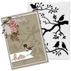 Birds on Branches Background Plastic Embossing Folders for Card Making
