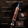 Torch Lighter, All-in-one Torch Lighter with Punch, Holder, Draw Enhancer