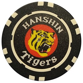Golf Marker, Hanshin Tigers Tip Marker, Green, Casino Chip, Round Tiger, Golf