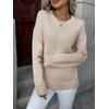 Zeagoo Fall Sweaters for Women 2025 Long Sleeve Crewneck Ribbed
