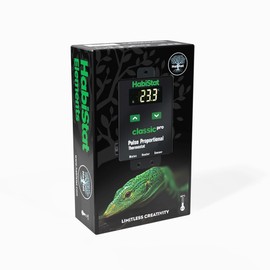 HabiStat Classic Pro Pulse Proportional Reptile Thermostat, Black 450 Watt. Precise Temperature Controller For Terrarium And Vivarium. Thermometers For Turtle, Pet Snake, Bearded Dragon and Tortoise