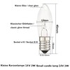 15 Pcs 3W 2700K Warmwhite Glass Bulbs Tapered Candles E10
