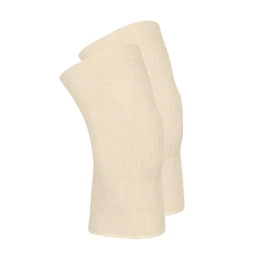 wobera Joint Warmer or Pulse Warmer in Lightweight Design with 70% Virgin Wool Controlled Organic Cultivation and 30% Silk (Size 2, Colour: Natural White)