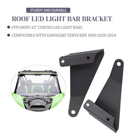 TUOMAICN Roof Led Light Bar Bracket,Fits Most 42" Curved LED Light Bars,Compatible with Kawasaki Teryx KRX 1000 2020-2024