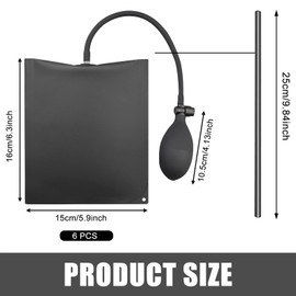 Pack of 6 Air Cushion Assembly Cushions: Inflatable Mounting Cushion, Air Wedge Pump, Air Cushion Lifter, Window Assembly of 200 kg Hand Tools, Mounting Expansion Cushion for Installation of Windows