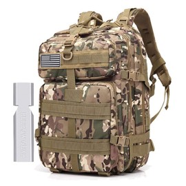 Camping Hiking Backpacks 45L MOLLE Large Tactical Backpack for Outdoor Hiking Camping Trekking Hunting,CPcamouflage